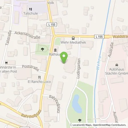 Standortübersicht der Tankstelle naturenergie hochrhein AG in 79664 Wehr