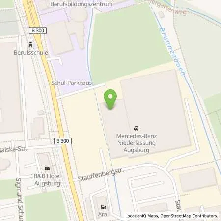 Standortübersicht der Tankstelle Mercedes- Benz AG - Niederlassung Augsburg in 86161 Augsburg