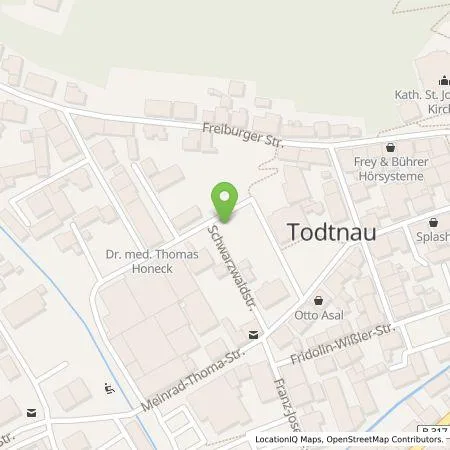 Standortübersicht der Tankstelle naturenergie hochrhein AG in 79674 Todtnau