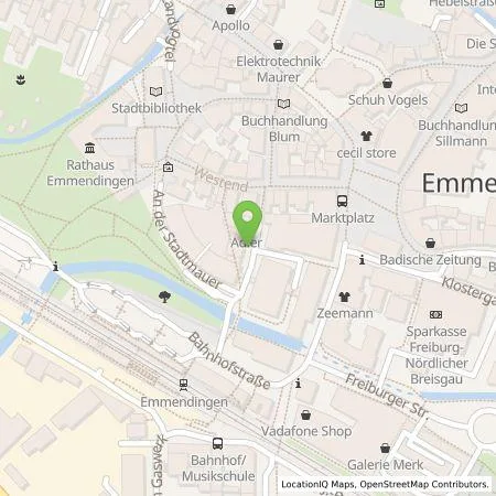 Standortübersicht der Tankstelle naturenergie hochrhein AG in 79312 Emmendingen