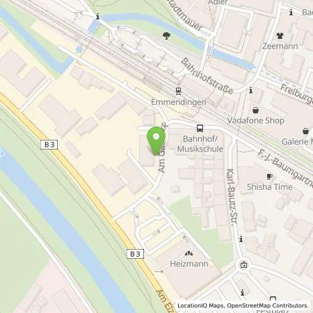 Standortübersicht der Tankstelle naturenergie hochrhein AG in 79312 Emmendingen