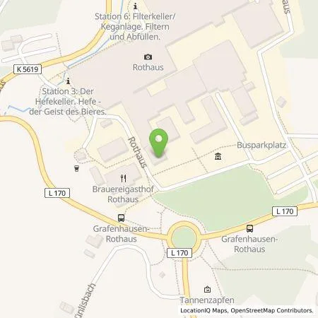 Standortübersicht der Tankstelle naturenergie hochrhein AG in 79865 Grafenhausen (Rothaus)