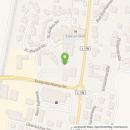 Standortübersicht der Tankstelle naturenergie hochrhein AG in 78086 Brigachtal