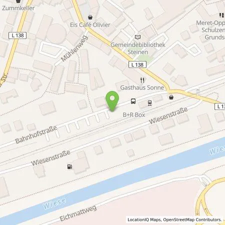 Standortübersicht der Tankstelle naturenergie hochrhein AG in 79585 Steinen