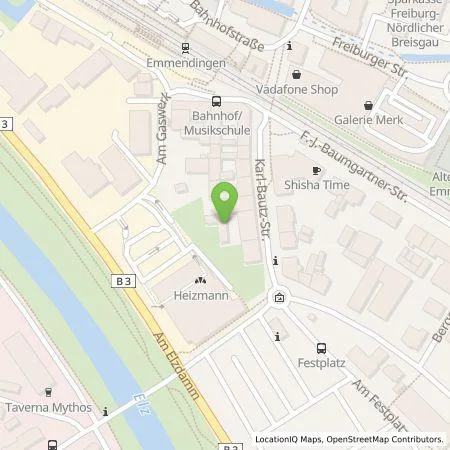 Standortübersicht der Tankstelle naturenergie hochrhein AG in 79312 Emmendingen