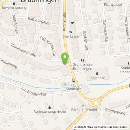 Standortübersicht der Tankstelle naturenergie hochrhein AG in 78199 Braeunlingen