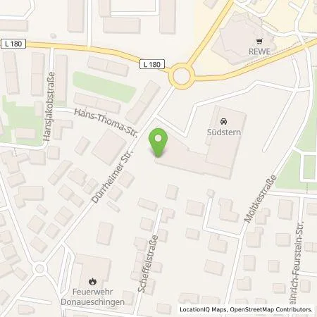 Standortübersicht der Tankstelle naturenergie hochrhein AG in 78166 Donaueschingen