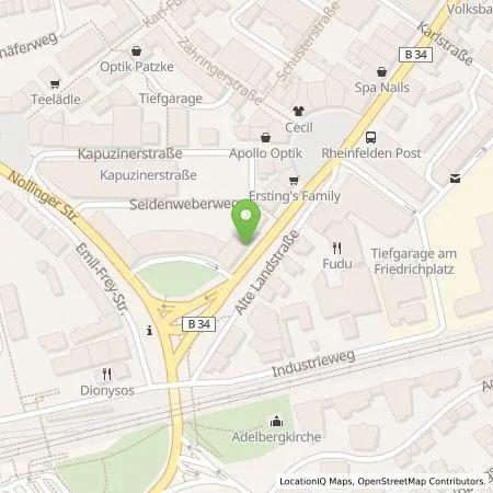 Standortübersicht der Tankstelle naturenergie hochrhein AG in 79618 Rheinfelden