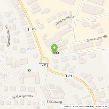 Standortübersicht der Tankstelle naturenergie hochrhein AG in 78083 Dauchingen