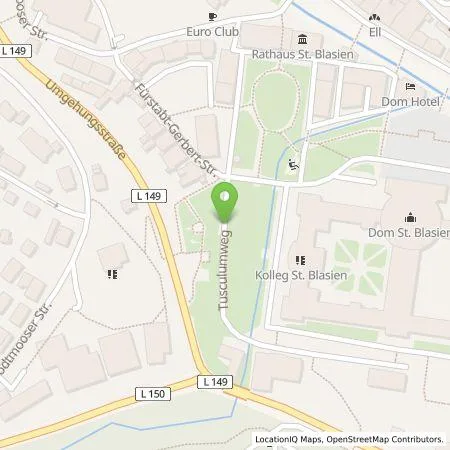 Standortübersicht der Tankstelle naturenergie hochrhein AG in 79837 Sankt Blasien