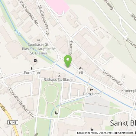 Standortübersicht der Tankstelle naturenergie hochrhein AG in 79837 Sankt Blasien