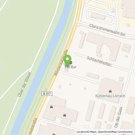 Standortübersicht der Tankstelle naturenergie hochrhein AG in 79539 Lörrach