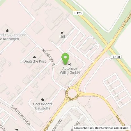 Standortübersicht der Tankstelle naturenergie hochrhein AG in 79189 Bad Krozingen