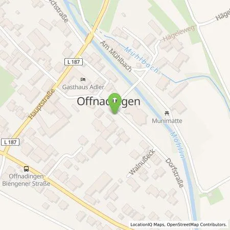 Standortübersicht der Tankstelle naturenergie hochrhein AG in 79238 Ehrenkirchen