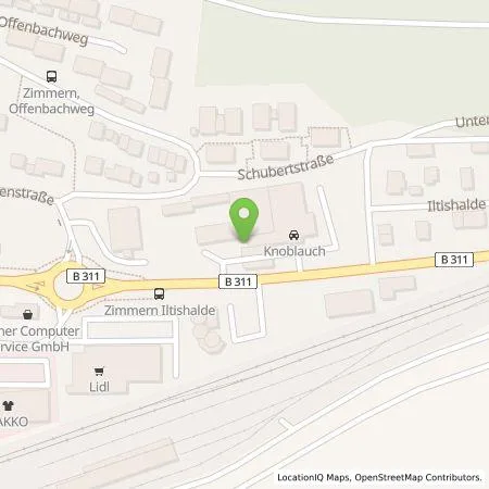 Standortübersicht der Tankstelle naturenergie hochrhein AG in 78194 Immendingen