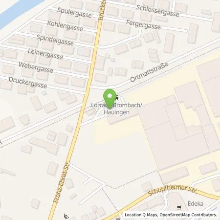 Standortübersicht der Tankstelle naturenergie hochrhein AG in 79541 Lörrach (Brombach)