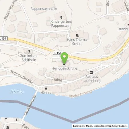 Standortübersicht der Tankstelle naturenergie hochrhein AG in 79725 Laufenburg