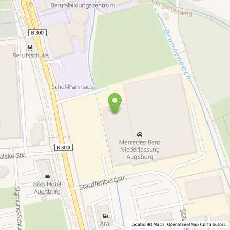 Standortübersicht der Tankstelle Mercedes- Benz AG - Niederlassung Augsburg in 86161 Augsburg