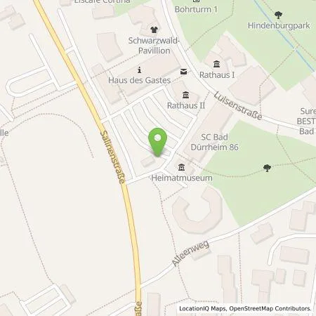 Standortübersicht der Tankstelle naturenergie hochrhein AG in 78073 Bad Dürrheim