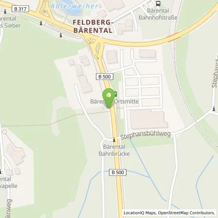 Standortübersicht der Tankstelle naturenergie hochrhein AG in 79868 Feldberg (Schwarzwald)