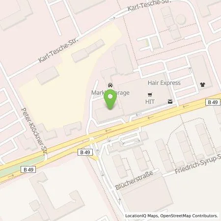 Standortübersicht der Tankstelle Energieversorgung Mittelrhein AG in 56073 Koblenz