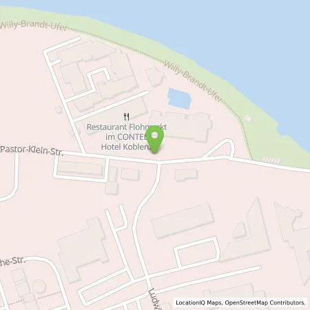 Standortübersicht der Tankstelle Energieversorgung Mittelrhein AG in 56073 Kobklenz