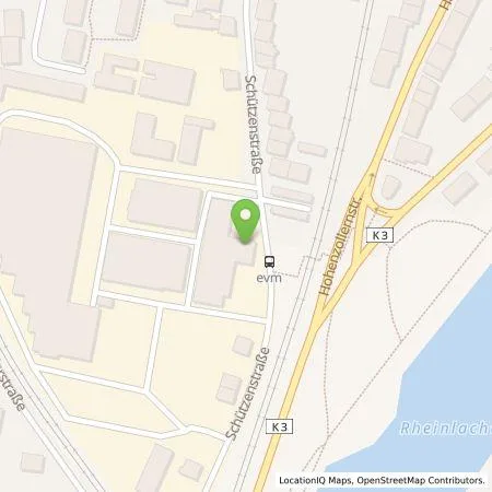 Standortübersicht der Tankstelle Energieversorgung Mittelrhein AG in 56068 Koblenz