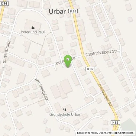 Standortübersicht der Tankstelle Energieversorgung Mittelrhein AG in 56182 Urbar