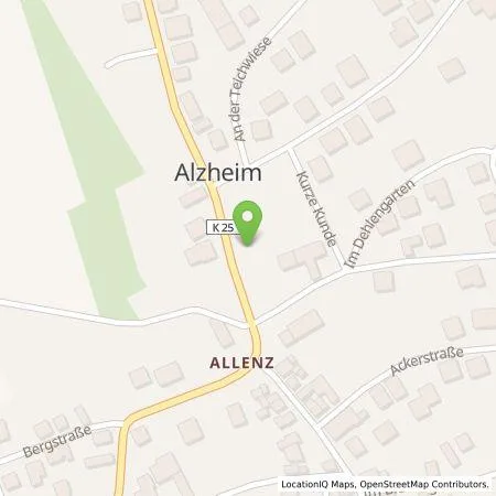 Standortübersicht der Tankstelle Energieversorgung Mittelrhein AG in 56727 Mayen