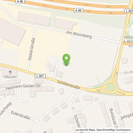 Standortübersicht der Tankstelle Energieversorgung Mittelrhein AG in 56203 Höhr-Grenzhausen