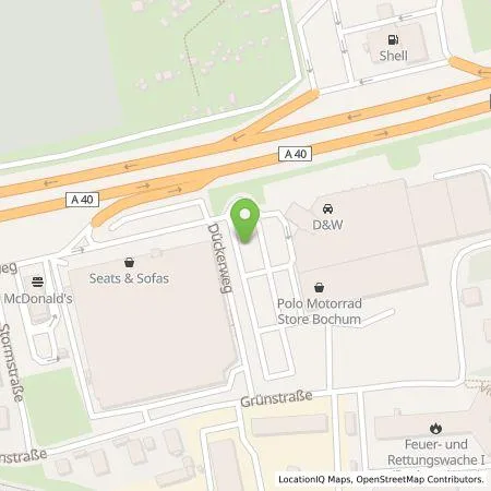 Standortübersicht der Tankstelle IONITY GmbH in 44867 Bochum