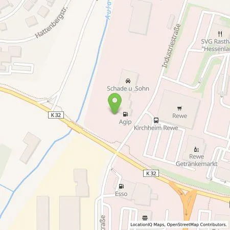 Standortübersicht der Tankstelle IONITY GmbH in 36275 Kirchheim