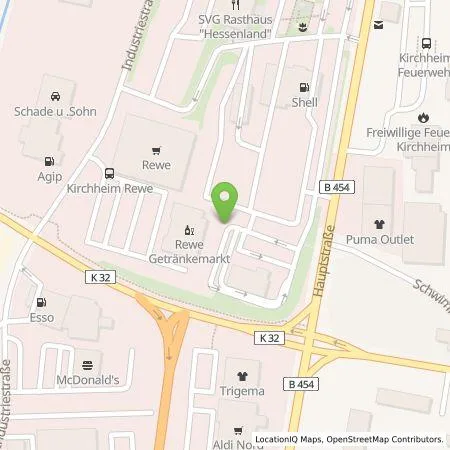 Standortübersicht der Tankstelle IONITY GmbH in 36275 Kirchheim