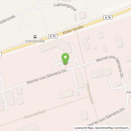 Standortübersicht der Tankstelle Stadtwerke SH GmbH & Co. KG in 24783 Osterrönfeld