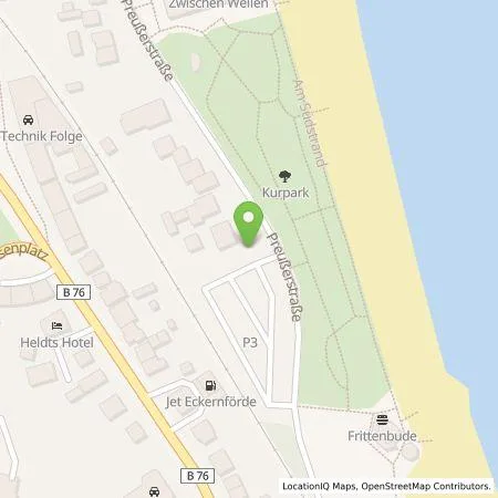 Standortübersicht der Tankstelle Stadtwerke SH GmbH & Co. KG in 24340 Eckernförde