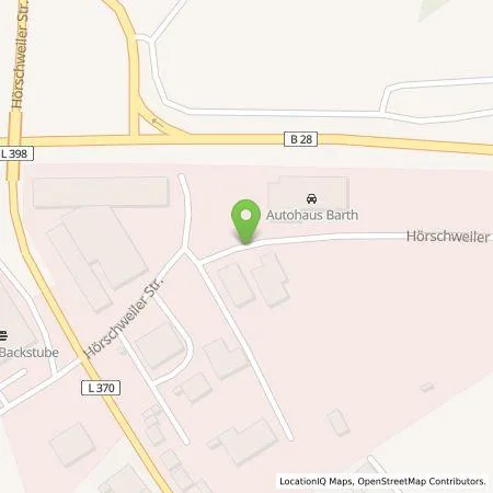 Standortübersicht der Tankstelle Autohaus Friedrich Barth GmbH & Co. KG in 72296 Schopfloch