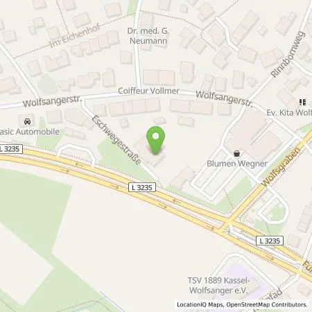 Standortübersicht der Tankstelle Feckler Fitnesspark Betriebs-GmbH in 34125 Kassel