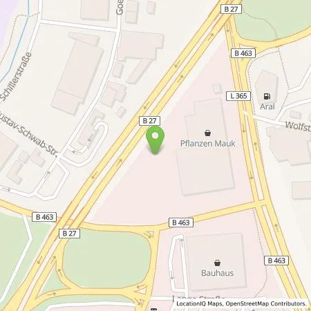 Standortübersicht der Tankstelle Pflanzen-Mauk Blumenparadies GmbH in 72336 Balingen