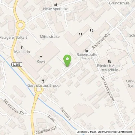 Standortübersicht der Tankstelle deer GmbH in 88471 Laupheim