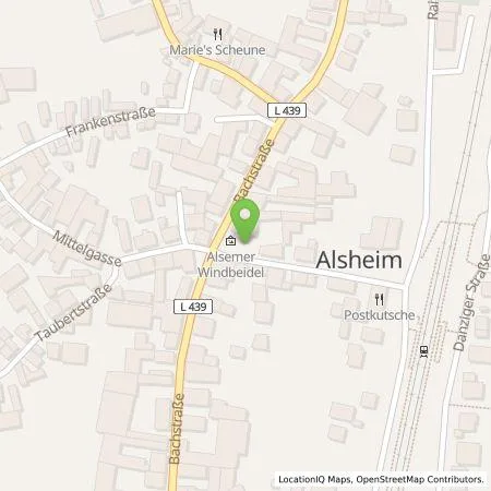 Standortübersicht der Tankstelle deer GmbH in 67577 Alsheim