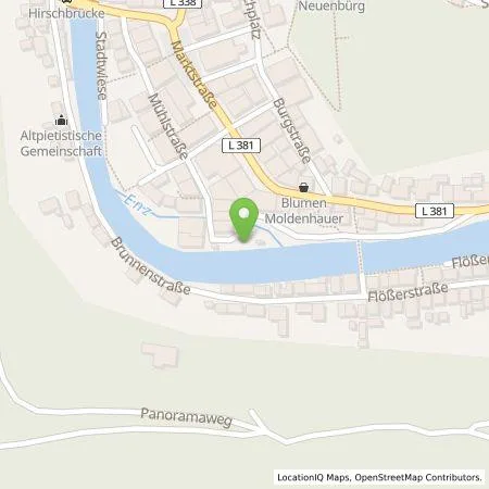 Standortübersicht der Tankstelle deer GmbH in 75305 Neuenbürg