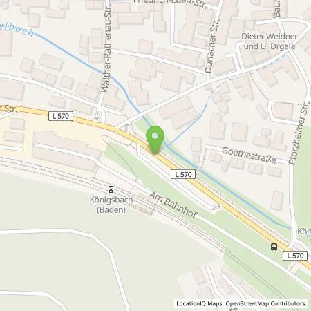 Standortübersicht der Tankstelle deer GmbH in 75203 Königsbach-Stein