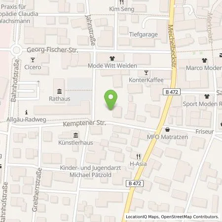 Standortübersicht der Tankstelle VWEW Kommunal GmbH in 87616 Marktoberdorf