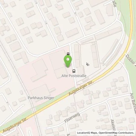 Standortübersicht der Tankstelle VWEW Kommunal GmbH in 87600 Kaufbeuren