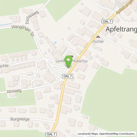 Standortübersicht der Tankstelle VWEW Kommunal GmbH in 87674 Apfeltrang