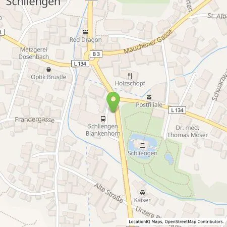 Standortübersicht der Tankstelle Bidirex GmbH in 79418 Schliengen