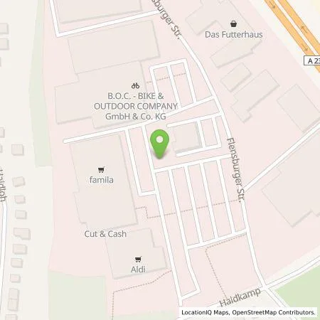 Standortübersicht der Tankstelle Famila-Warenhaus Lübeck GmbH & Co. KG in 25421 Pinneberg