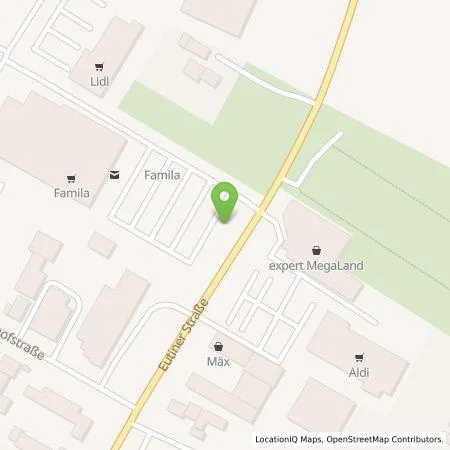 Standortübersicht der Tankstelle Famila-Warenhaus Lübeck GmbH & Co. KG in 23795 Bad Segeberg