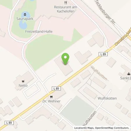 Standortübersicht der Tankstelle Netto Marken-Discount Stiftung & Co. KG in 49205 Hasbergen