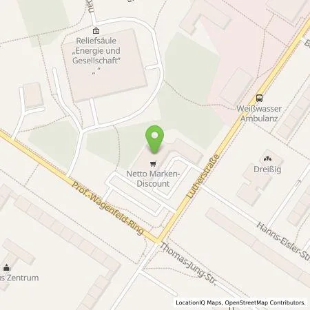 Standortübersicht der Tankstelle Netto Marken-Discount Stiftung & Co. KG in 02943 Weißwasser